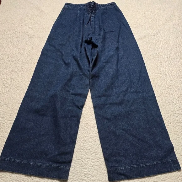 Banana Republic High Waisted Wide Leg Denim Jeans Size 6 - Picture 3 of 14